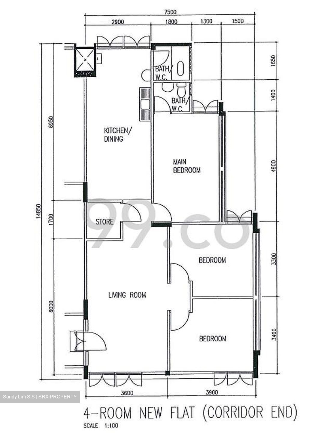 Blk 535 Jurong West Street 52 (Jurong West), HDB 4 Rooms #405460391